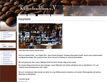 Tablet Screenshot of kaffeetraditionsverein.de
